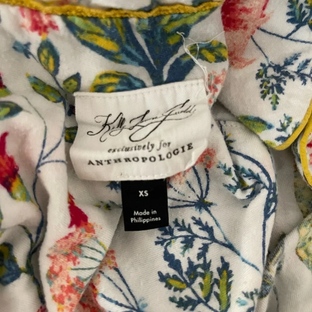 Anthropology X Small flannel Perfect Condition,Animal Print pajamas - Picture 2 of 8